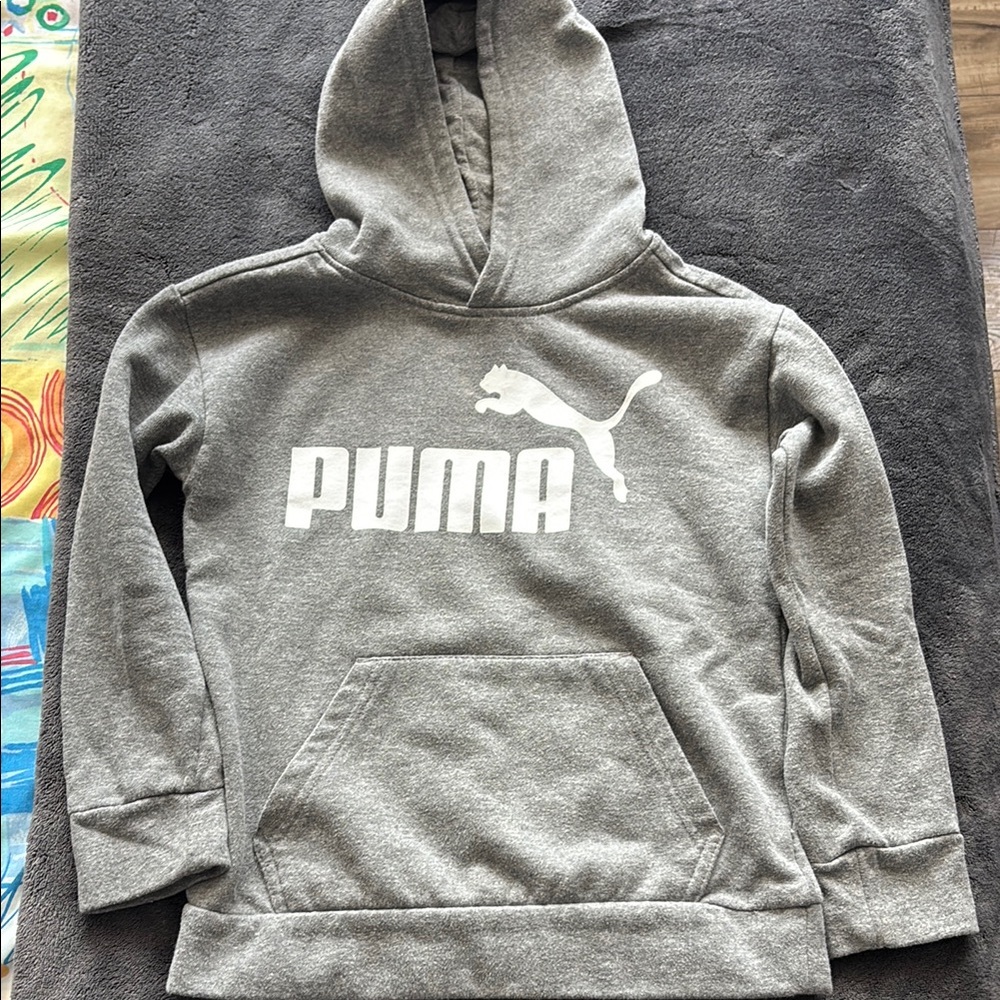 PUMA Kids Gray Hoodie
